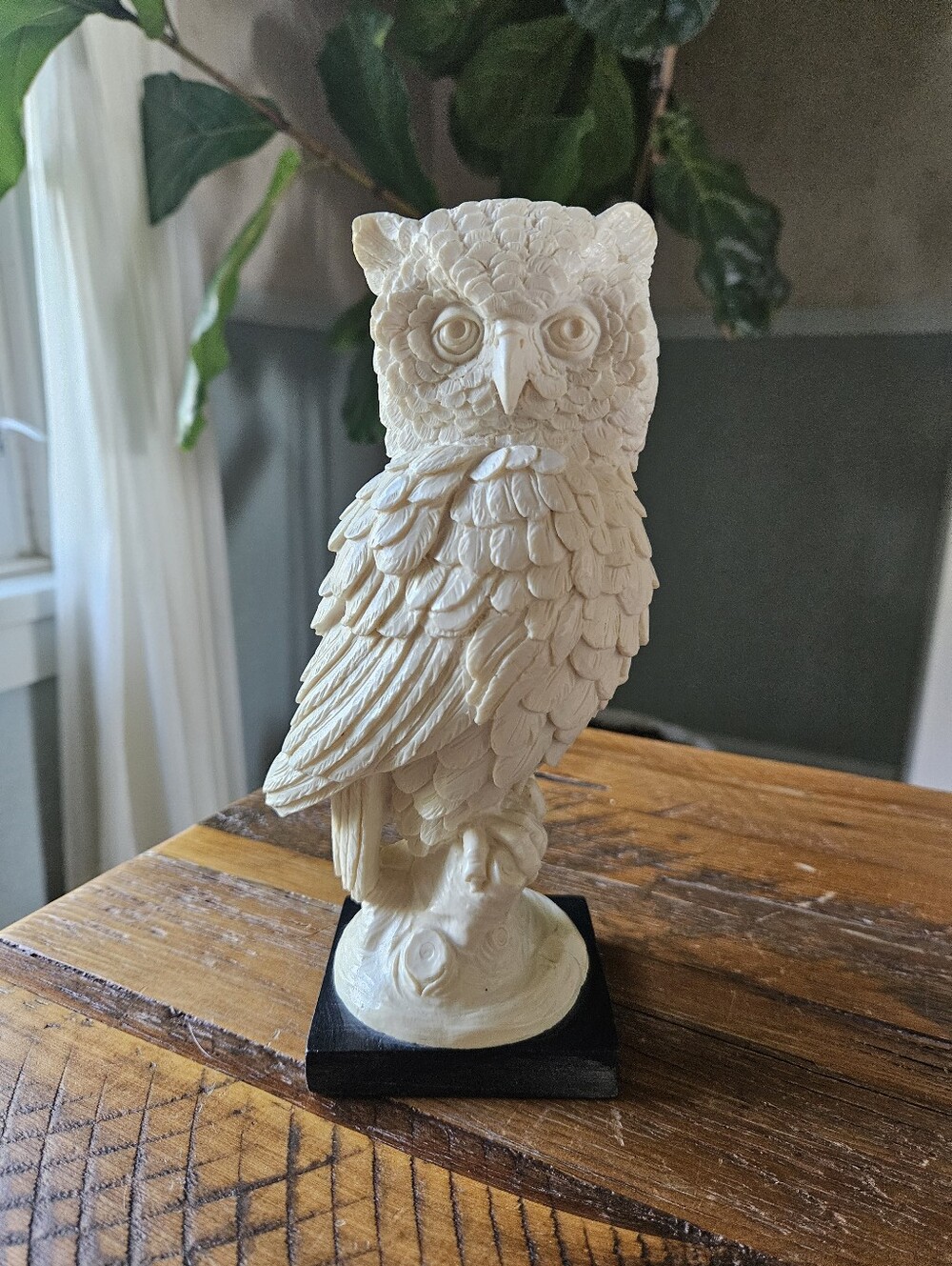 Vintage A. Santini Owl Sculpture